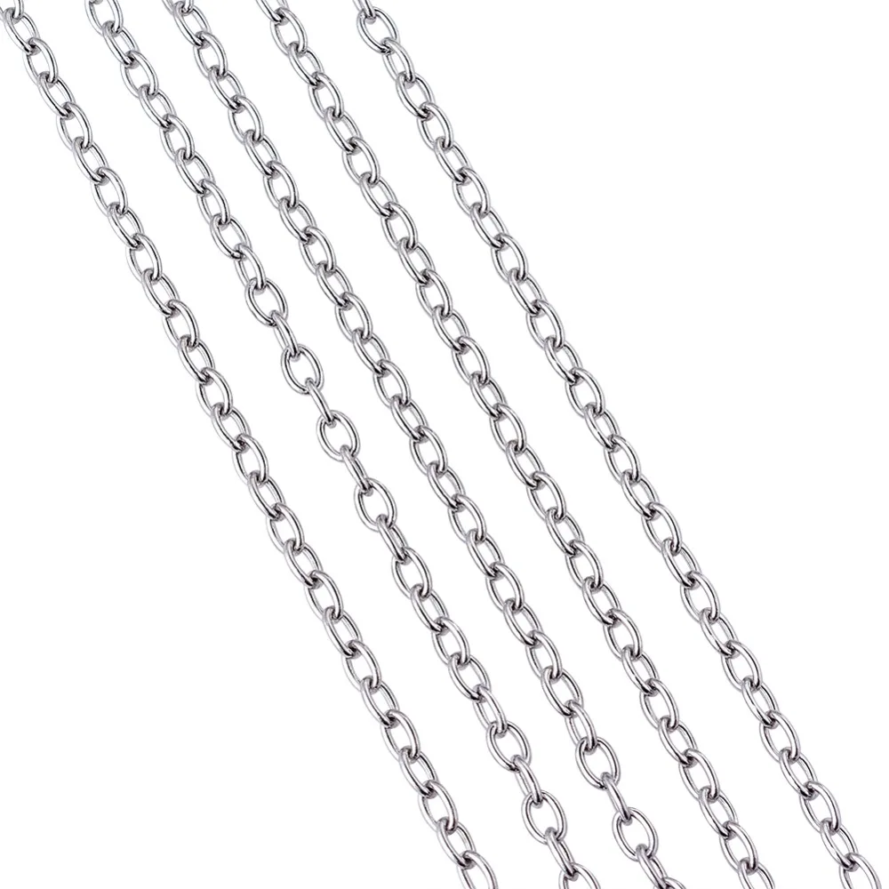 3x2x0.5mm Unwelded Cross Chain 304 Stainless Steel Chains for jewelry making DIY bracelet necklace Accessories,about 10m/roll
3x2x0.5mm Unwelded Cross Chain 304 Stainless Steel Chains for jewelry making DIY bracelet necklace Accessories,about 10m/roll