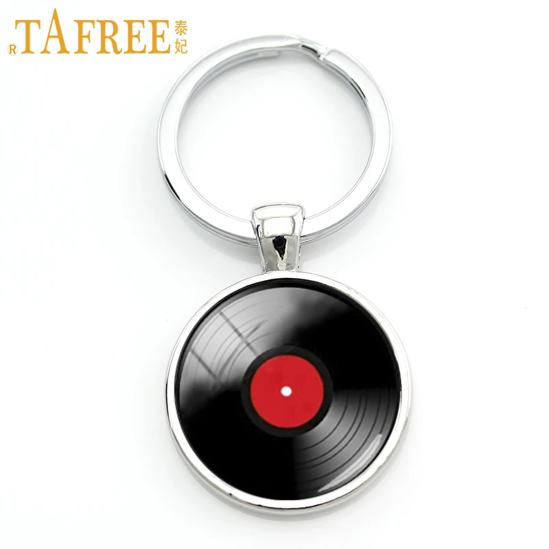 TAFREE Vinyl record picture key chain retro gramophone record keychain glass cabochon dome alloy jewelry music lovers gift KC141
TAFREE Vinyl record picture key chain retro gramophone record keychain glass cabochon dome alloy jewelry music lovers gift KC141