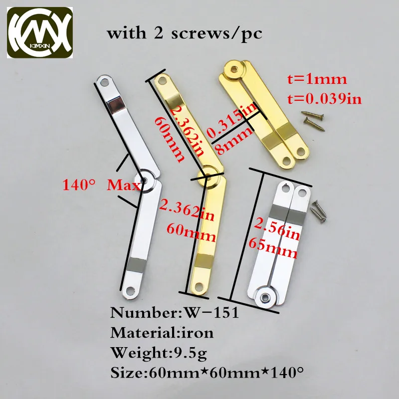 16pc 60mm*60mm Iron folding furniture for adjustable angle hinge,Quality assurance collapsible sopprot for wooden boxes W-151
16pc 60mm*60mm Iron folding furniture for adjustable angle hinge,Quality assurance collapsible sopprot for wooden boxes W-151