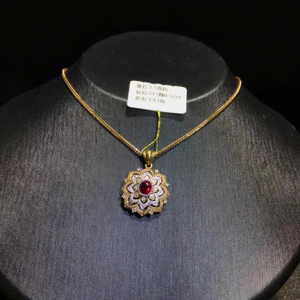 gem fine jewelry wholesale classic 18k rose gold South Africa real diamond 1.5ct natural ruby necklace pendant for women wedding
gem fine jewelry wholesale classic 18k rose gold South Africa real diamond 1.5ct natural ruby necklace pendant for women wedding