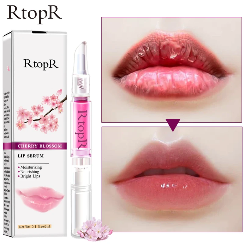 RtopR Cherry Blossom Lip Serum Mask Dry Crack Peeling Repair Reduce Lip Fine Lines Essence Moisturizing Beauty Care 3ml
RtopR Cherry Blossom Lip Serum Mask Dry Crack Peeling Repair Reduce Lip Fine Lines Essence Moisturizing Beauty Care 3ml