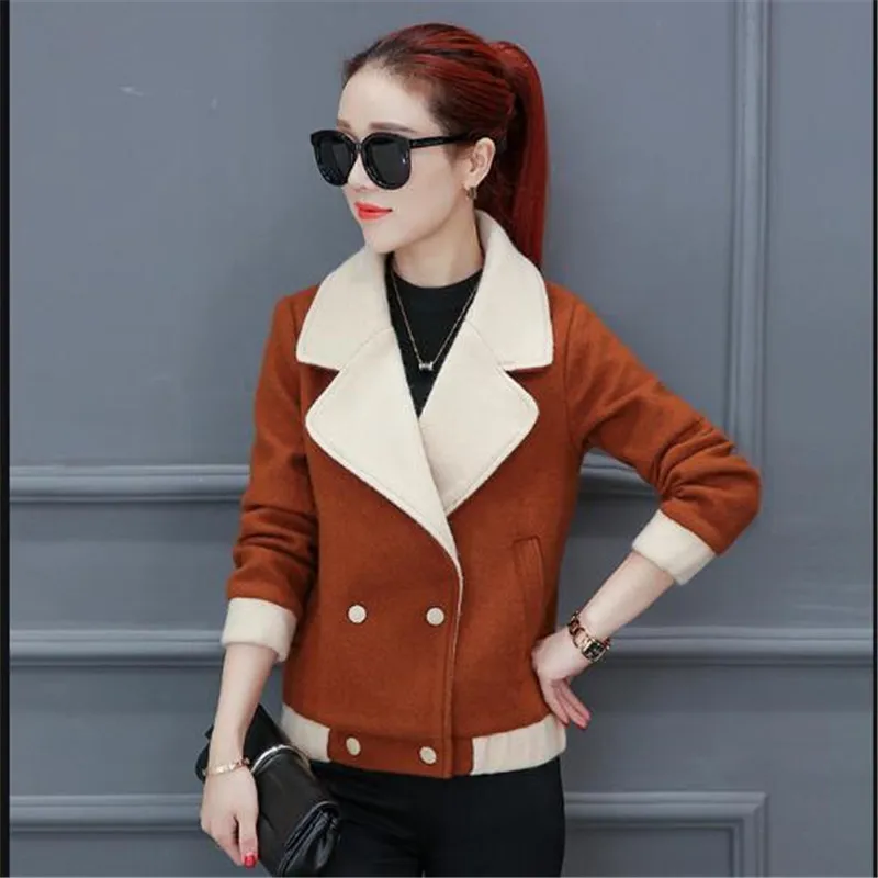 Women Jacket 2018 Autumn Winter Cashmere Coat Famale Wool Warm Winter Coats Ladies Jacket Women Short Woolen Coat A0260
Women Jacket 2018 Autumn Winter Cashmere Coat Famale Wool Warm Winter Coats Ladies Jacket Women Short Woolen Coat A0260