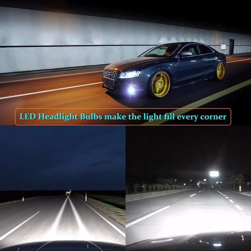 High End Led ZES Chips H4/9003/HB2 LED Headlight Conversion Kit 6500K Low-High Beam,Dual Beam Headlamp(H7 H11 9005 9006 9012) 
High End Led ZES Chips H4/9003/HB2 LED Headlight Conversion Kit 6500K Low-High Beam,Dual Beam Headlamp(H7 H11 9005 9006 9012)