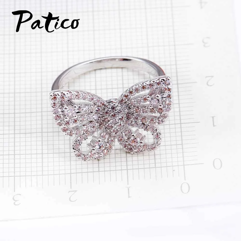 100% 925 Sterling Silver Pink Butterfly Animal Finger Ring For Woman Fashion Cubic Zirconia Crystal Jewelry For Women 
100% 925 Sterling Silver Pink Butterfly Animal Finger Ring For Woman Fashion Cubic Zirconia Crystal Jewelry For Women