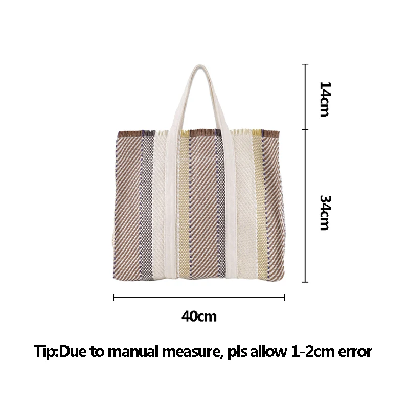 Women Fashion Stripe Knitted Handbag INS Popular Female Summer Large Straw Bags Beach Lady Casual Weave Shoulder Bag Tote SS3393
Women Fashion Stripe Knitted Handbag INS Popular Female Summer Large Straw Bags Beach Lady Casual Weave Shoulder Bag Tote SS3393