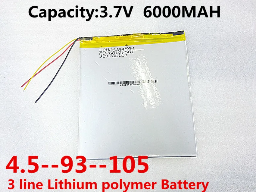Polymer lithium battery 3.7 V,4594105 6000MAH Apply to dual-core P85 P85HD V972 V971 four cores
Polymer lithium battery 3.7 V,4594105 6000MAH Apply to dual-core P85 P85HD V972 V971 four cores