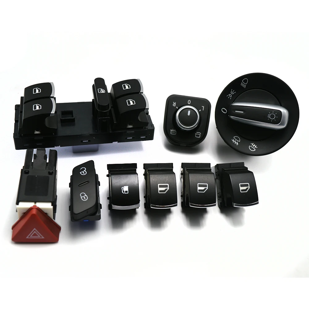 Window headlight mirror fuel tank Control hazard warning lamp switch for VW Jetta Golf MK5 6 Tiguan CC 5ND 959 565A 5K4 959 857
Window headlight mirror fuel tank Control hazard warning lamp switch for VW Jetta Golf MK5 6 Tiguan CC 5ND 959 565A 5K4 959 857