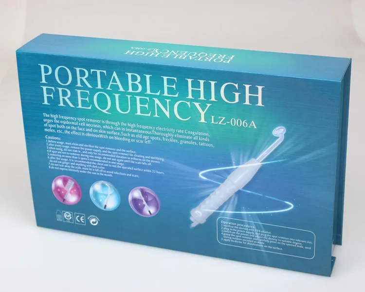 Portable High Frequency D'arsonval Facial wand Electrode Spot Acne Remover Skin Care Face Hair Spa home Salon Beauty Device
Portable High Frequency D'arsonval Facial wand Electrode Spot Acne Remover Skin Care Face Hair Spa home Salon Beauty Device