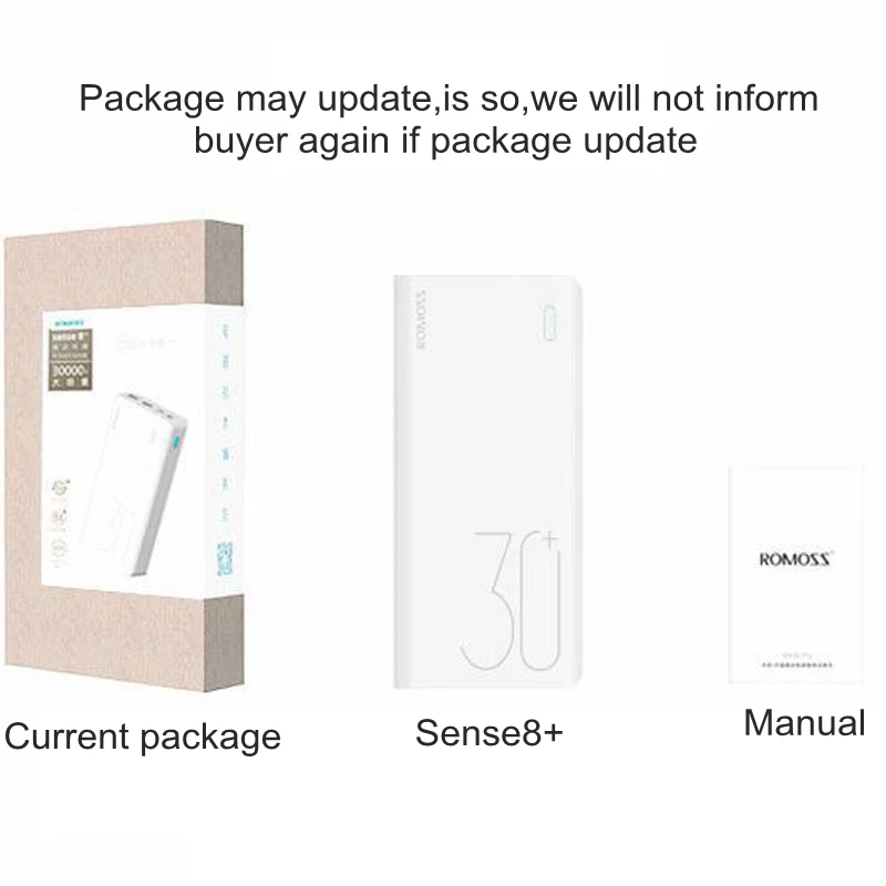 Romoss PD Power Bank 30000mah Power Delivery Powerbank 18650 QC 3.0 9V 12V for iPhone X 9 Xiaomi Mi9 Samsung S9 S10 Huawei
Romoss PD Power Bank 30000mah Power Delivery Powerbank 18650 QC 3.0 9V 12V for iPhone X 9 Xiaomi Mi9 Samsung S9 S10 Huawei