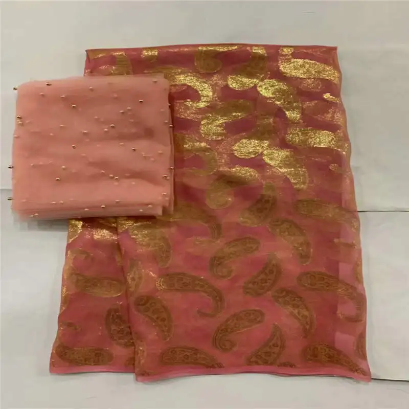 New High Quality African Metal Silk Fabric 5 Yards+ 2 Yards Chiffon African Silk Fabric For Ladies Party Clothing! LXF61515
New High Quality African Metal Silk Fabric 5 Yards+ 2 Yards Chiffon African Silk Fabric For Ladies Party Clothing! LXF61515
