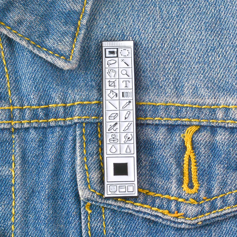 Photoshop toolbar icon Soft Enamel Pin Badge Custom Art Creative Brooch Bag Clothes Lapel Pins Gift for Artist Designer Student
Photoshop toolbar icon Soft Enamel Pin Badge Custom Art Creative Brooch Bag Clothes Lapel Pins Gift for Artist Designer Student