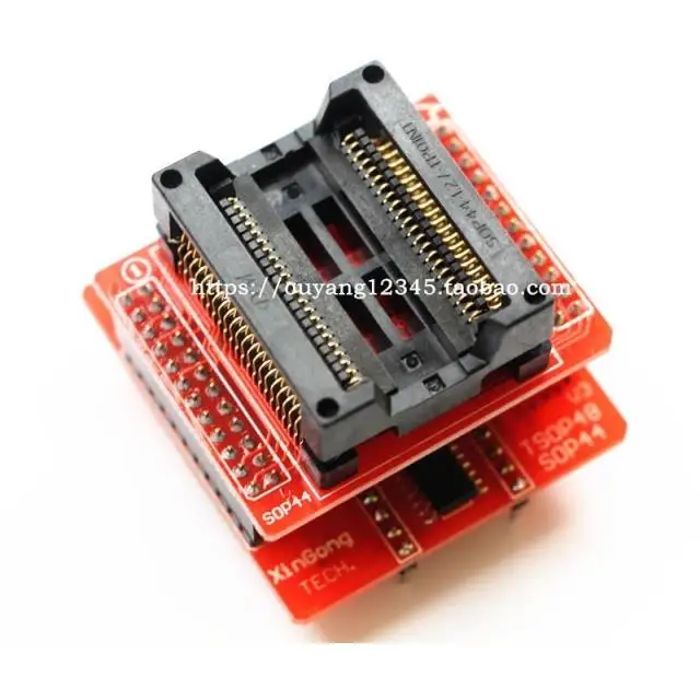 V3 Genuine TSOP48 PSOP44 SOP44 DIP40 Adapter Seat Burner TL866CS/TL866A
V3 Genuine TSOP48 PSOP44 SOP44 DIP40 Adapter Seat Burner TL866CS/TL866A