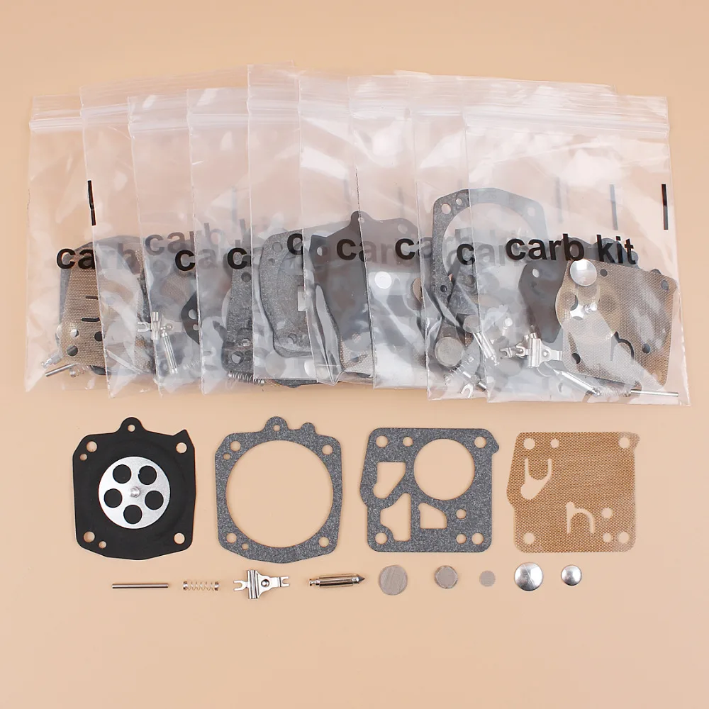 10Pcs/lot Carburetor Carb Diaphragm Repair Kit For HUSQVARNA 65 77 162 165R 181 185 265RX 480 1100 2100 Chainsaw Parts
10Pcs/lot Carburetor Carb Diaphragm Repair Kit For HUSQVARNA 65 77 162 165R 181 185 265RX 480 1100 2100 Chainsaw Parts