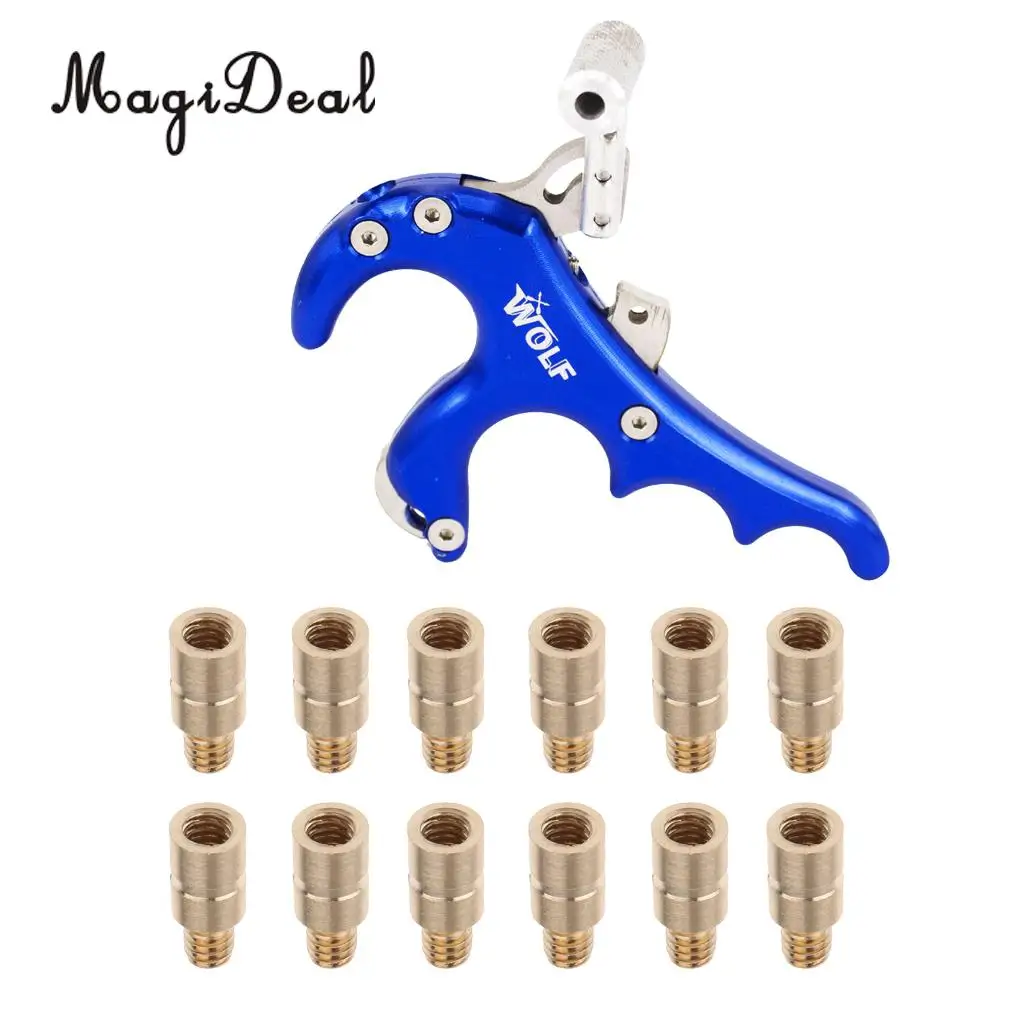 MagiDeal 4 Finger Grip Compound Bow Archery Release Aid with 12 Pieces 25 Grains Arrow Weights Insert
MagiDeal 4 Finger Grip Compound Bow Archery Release Aid with 12 Pieces 25 Grains Arrow Weights Insert