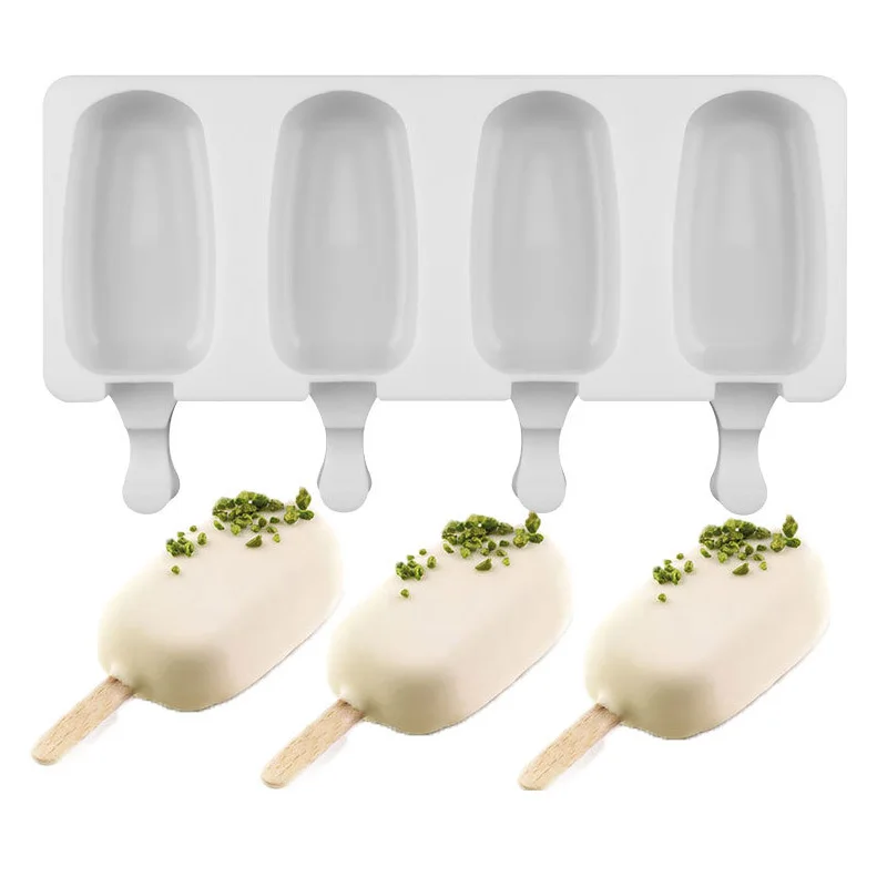 Homemade Food Grade Silicone Ice Cream Molds 2 Size Ice lolly Moulds Freezer Ice cream bar Molds Maker With Popsicle Sticks
Homemade Food Grade Silicone Ice Cream Molds 2 Size Ice lolly Moulds Freezer Ice cream bar Molds Maker With Popsicle Sticks