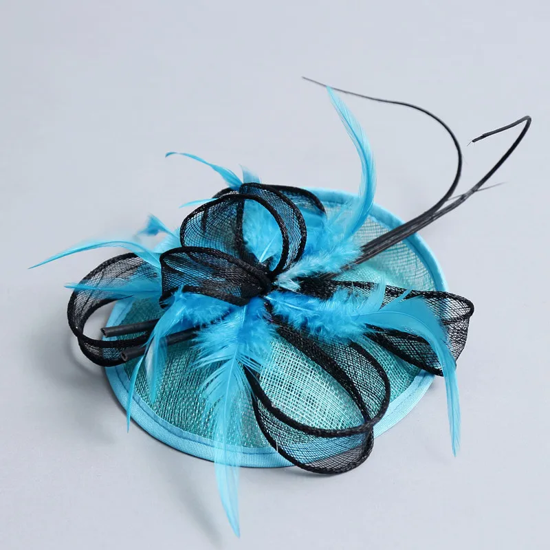 Elegant Ladies Sinamay Fascinator Headwear Feather Party Show Hair Accessories Turquoise Millinery Cocktail Hats Multiple Colors
Elegant Ladies Sinamay Fascinator Headwear Feather Party Show Hair Accessories Turquoise Millinery Cocktail Hats Multiple Colors
