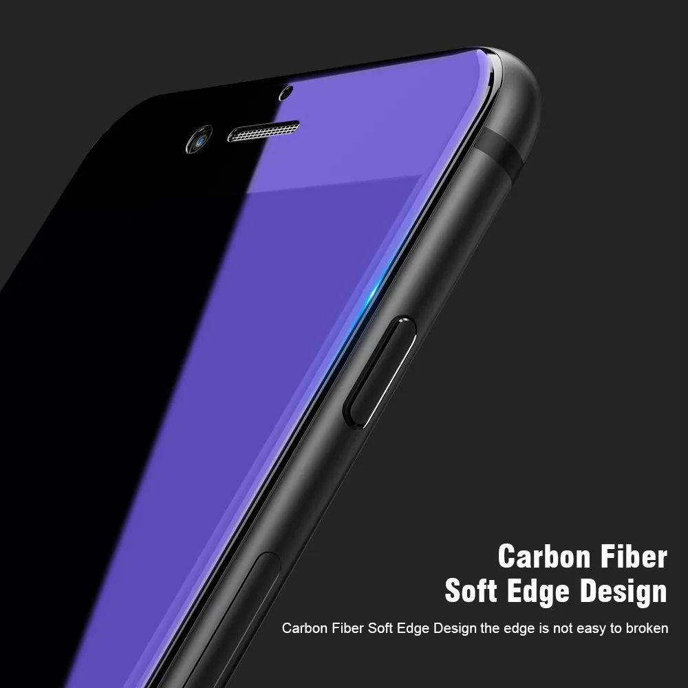 RAXFLY для iPhone 8 7 6s 6 протектор экрана закаленное стекло фиолетовый свет 0 15 мм