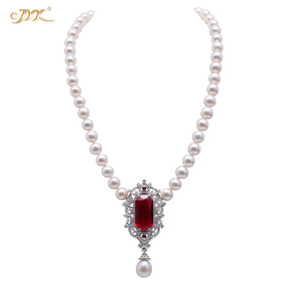 JYX 2019 Vintage Pearl Necklace 8.5-9mm White natural Round Freshwater Cultured Pearl Crystal Pearl Pendant Women Necklace 19"
JYX 2019 Vintage Pearl Necklace 8.5-9mm White natural Round Freshwater Cultured Pearl Crystal Pearl Pendant Women Necklace 19"