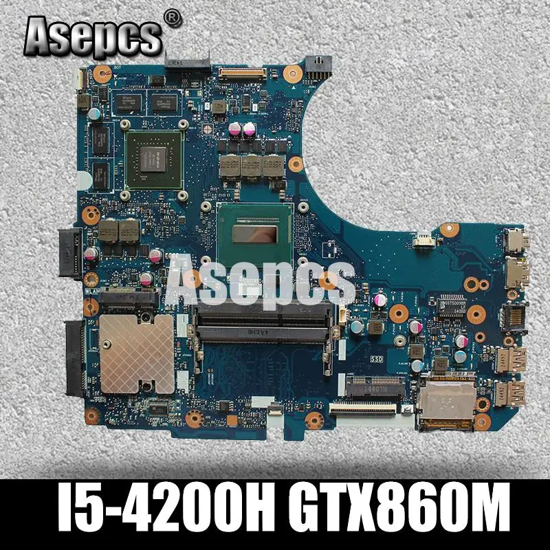 Asepcs N551JM материнская плата для ноутбука For Asus G551JM N551JW N551J N551 тест оригинальная I5 4200H