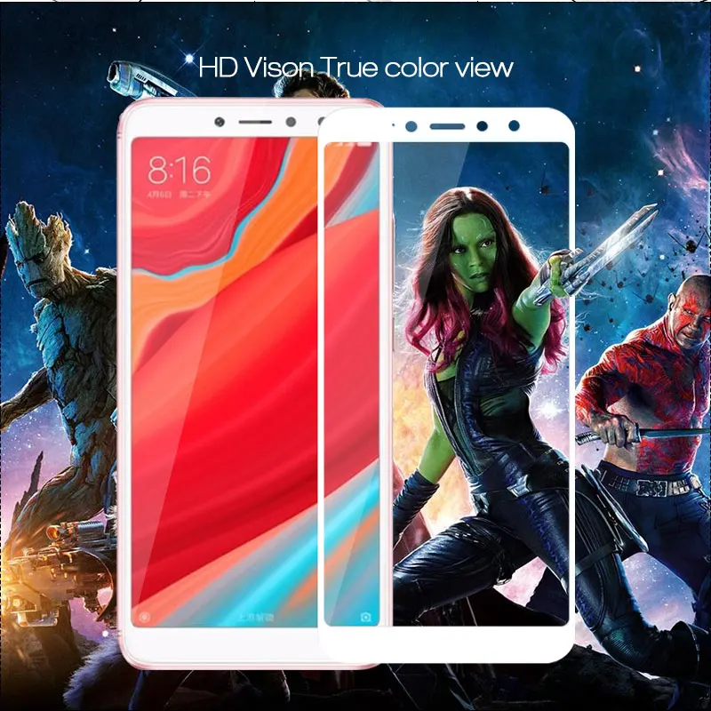 Полное покрытие из закаленного стекла для Xiaomi Redmi S2 Защитная пленка экрана RedmiS2