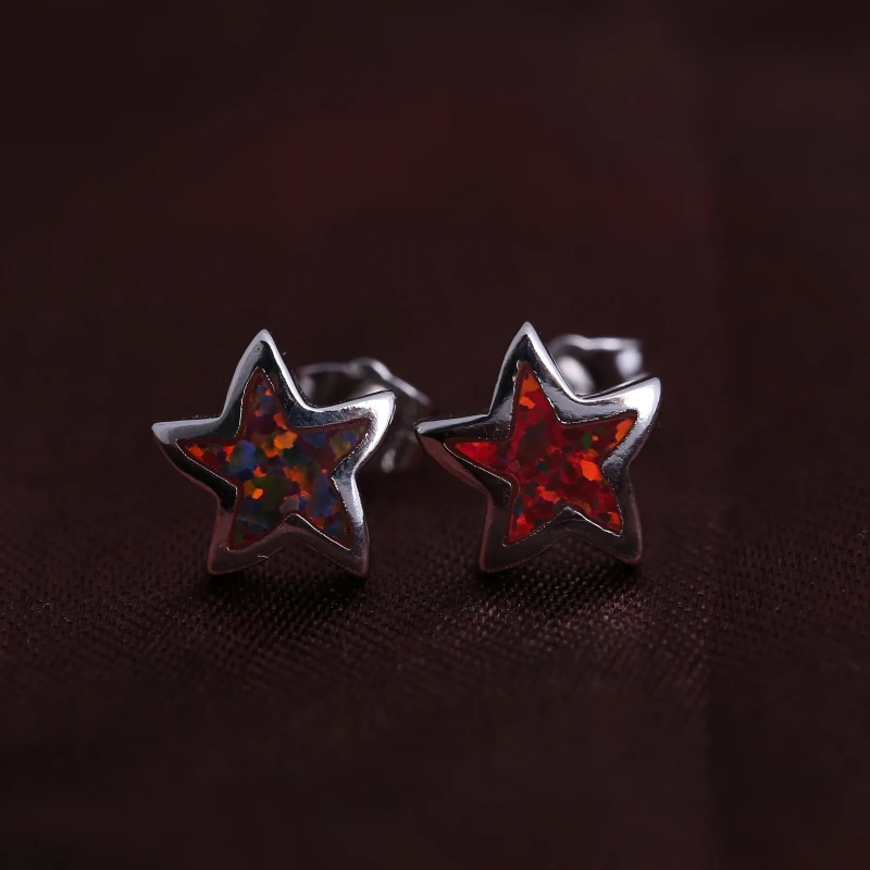 Party Jewelry Silver Color Jewelry Red Opal Earrings Stud Earrings For Teen Girls Fashion Jewelry E502
Party Jewelry Silver Color Jewelry Red Opal Earrings Stud Earrings For Teen Girls Fashion Jewelry E502
