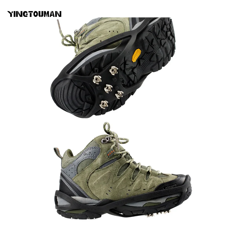 YINGTOUMAN Outdoor Sports Anti-Slip Ice Gripper Cleats Shoe Boot Grips Crampon Chain Spike Snow For Hiking Climbing Shoe Cover
YINGTOUMAN Outdoor Sports Anti-Slip Ice Gripper Cleats Shoe Boot Grips Crampon Chain Spike Snow For Hiking Climbing Shoe Cover