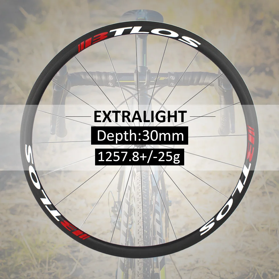 700c wheelset Extralight carbon wheels 1257g Warranty 2 years Hand-built road clincher 30mm depth carbon road wheels - WRC-30L
700c wheelset Extralight carbon wheels 1257g Warranty 2 years Hand-built road clincher 30mm depth carbon road wheels - WRC-30L