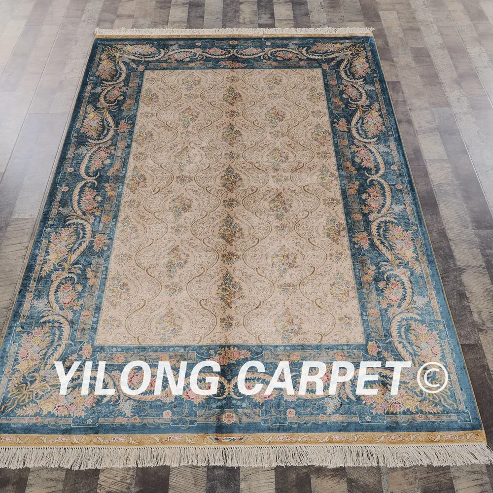 Yilong 5 'x 7,5' персидский синий ковер ручной работы под старину Изысканная искусственная кожа (ZQG064A5x7.5)
Yilong 5 'x 7,5' персидский синий ковер ручной работы под старину Изысканная искусственная кожа (ZQG064A5x7.5)