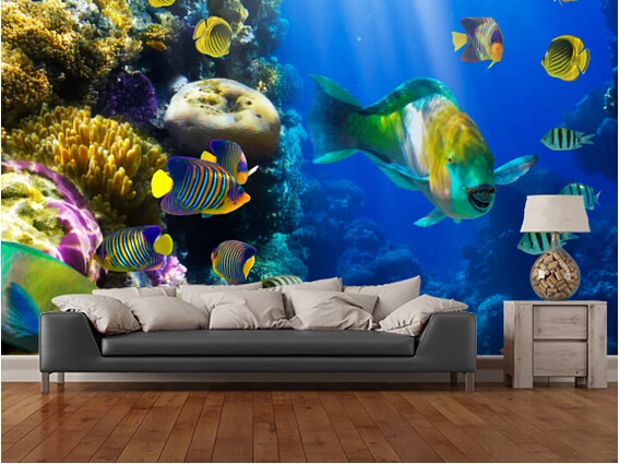 Custom live fish wallpaper.Coral Colony and Coral Fish.3D murals for living room bedroom kitchen wall waterproof vinyl wallpaper
Custom live fish wallpaper.Coral Colony and Coral Fish.3D murals for living room bedroom kitchen wall waterproof vinyl wallpaper