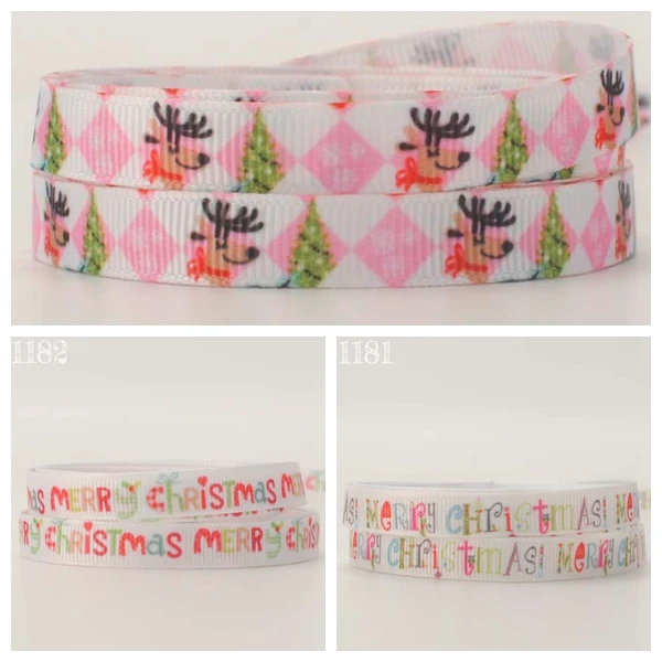 10yards 3/8 " 9 mm Christmas party print grosgrain ribbon decoration gift ribbon Free shipping 006
10yards 3/8 " 9 mm Christmas party print grosgrain ribbon decoration gift ribbon Free shipping 006