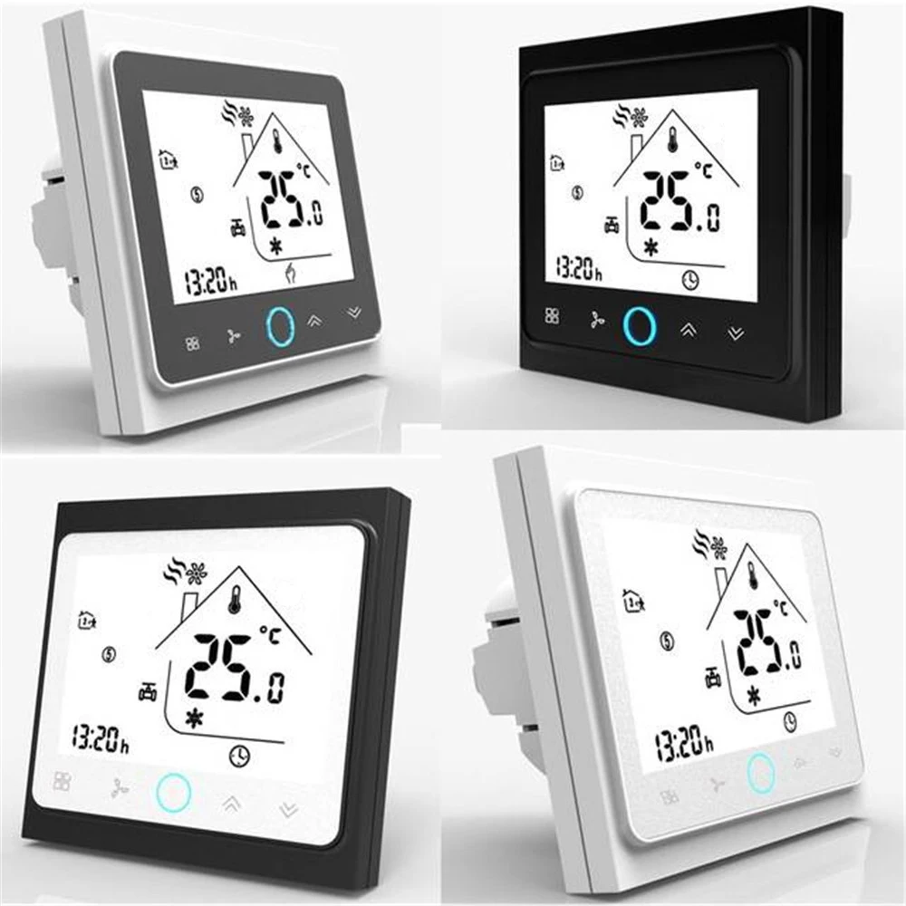 Thermostat Central Air Conditioner 4-Pipe Three Wind Speed Temperature Controller LCD Fireproof Shell Touch Screen Thermostat
Thermostat Central Air Conditioner 4-Pipe Three Wind Speed Temperature Controller LCD Fireproof Shell Touch Screen Thermostat