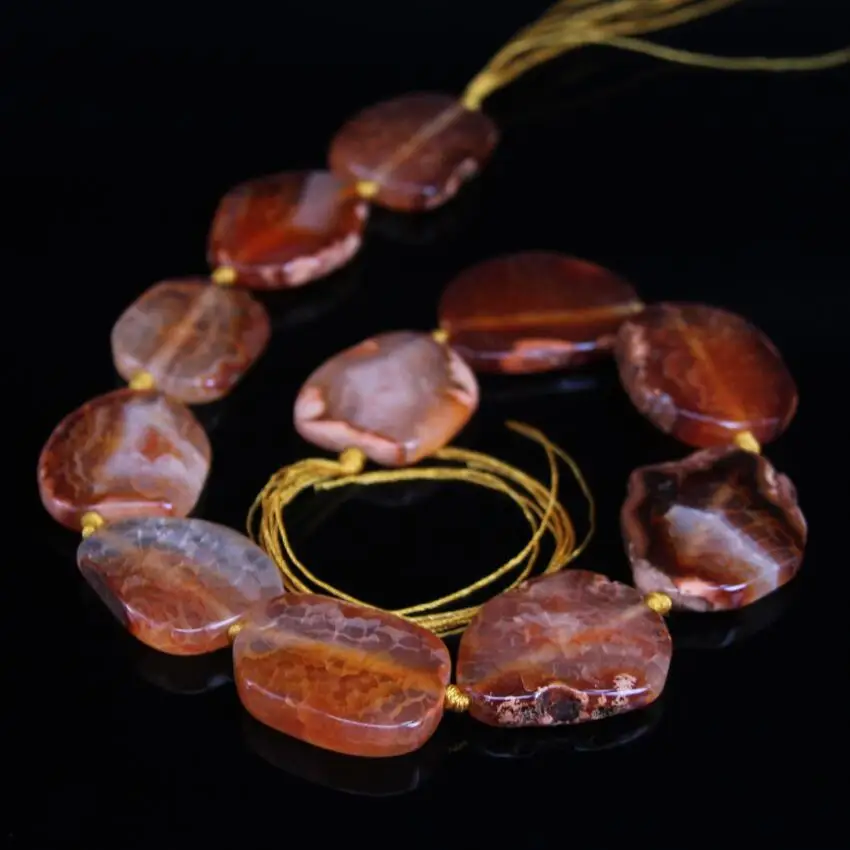 15.5"/strand Orange Dragon Veins Agates Raw Slab Beads,Natural Onxy Stone Slice Nugget Necklace Pendant Jewelry Supplier
15.5"/strand Orange Dragon Veins Agates Raw Slab Beads,Natural Onxy Stone Slice Nugget Necklace Pendant Jewelry Supplier
