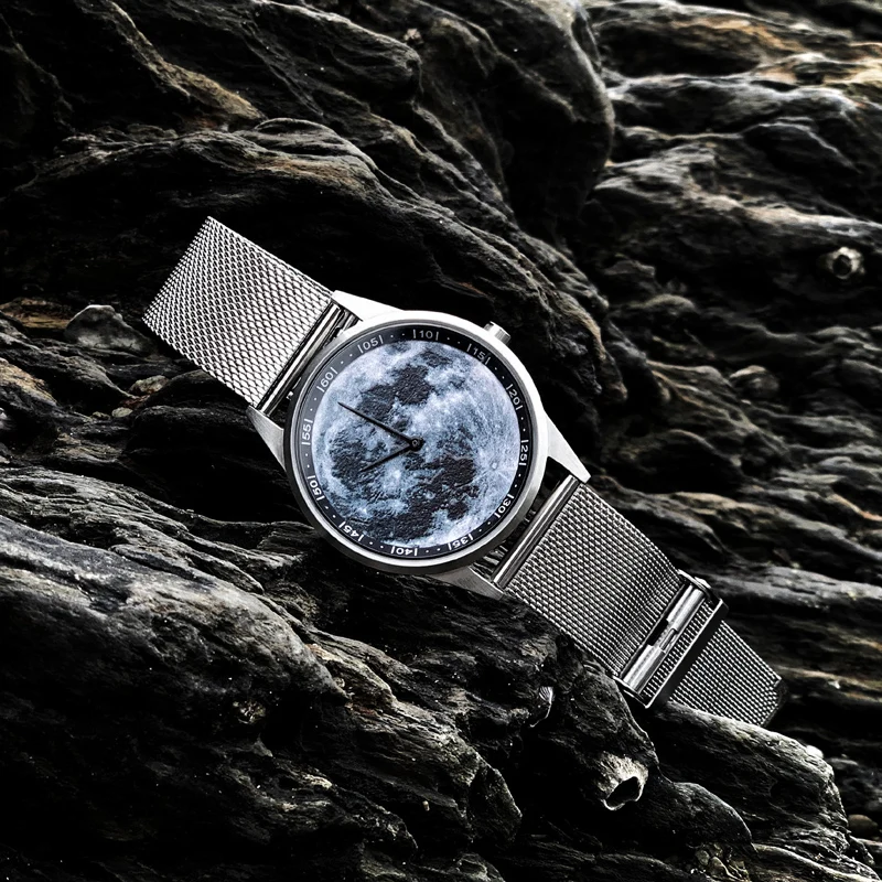 2019 Enmex design wristwatch 3D moon creative design stainless steel case Oil Painting face fashion quartz clock watch
2019 Enmex design wristwatch 3D moon creative design stainless steel case Oil Painting face fashion quartz clock watch