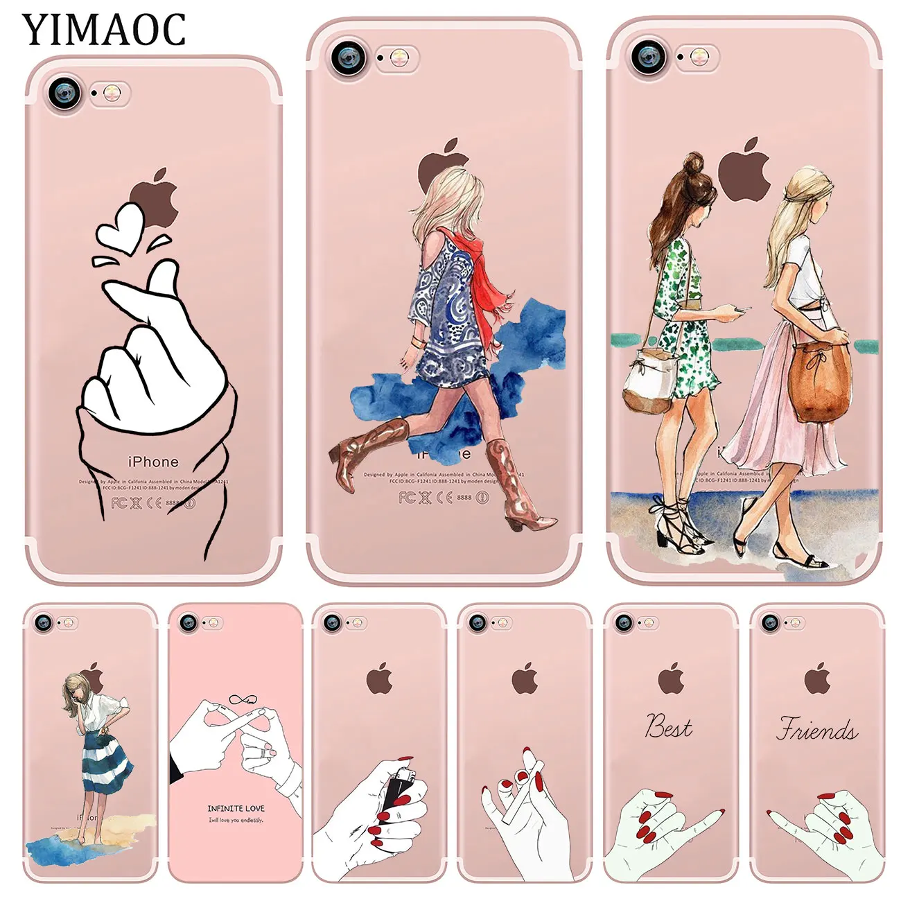 YIMAOC Best Friend Girlfriend Boyfriend Shopping girl Soft Silicone Case for iPhone XR X XS 11 Pro Max 5 5S SE 6 6S 7 8 Plus 10
YIMAOC Best Friend Girlfriend Boyfriend Shopping girl Soft Silicone Case for iPhone XR X XS 11 Pro Max 5 5S SE 6 6S 7 8 Plus 10
