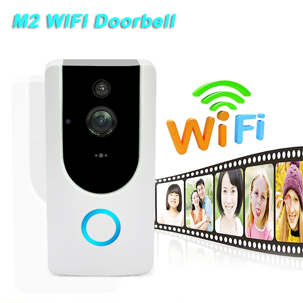 IP-видеодомофон Wi-Fi дверной звонок для квартир инфракрасная сигнализация