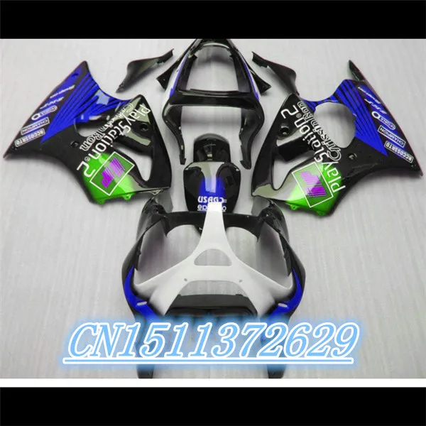 Bo Fairings for Kawasaki ZX6R 2000 2001 2002 blue black white WEST zx6r 00 01 02 fairing kit
Bo Fairings for Kawasaki ZX6R 2000 2001 2002 blue black white WEST zx6r 00 01 02 fairing kit