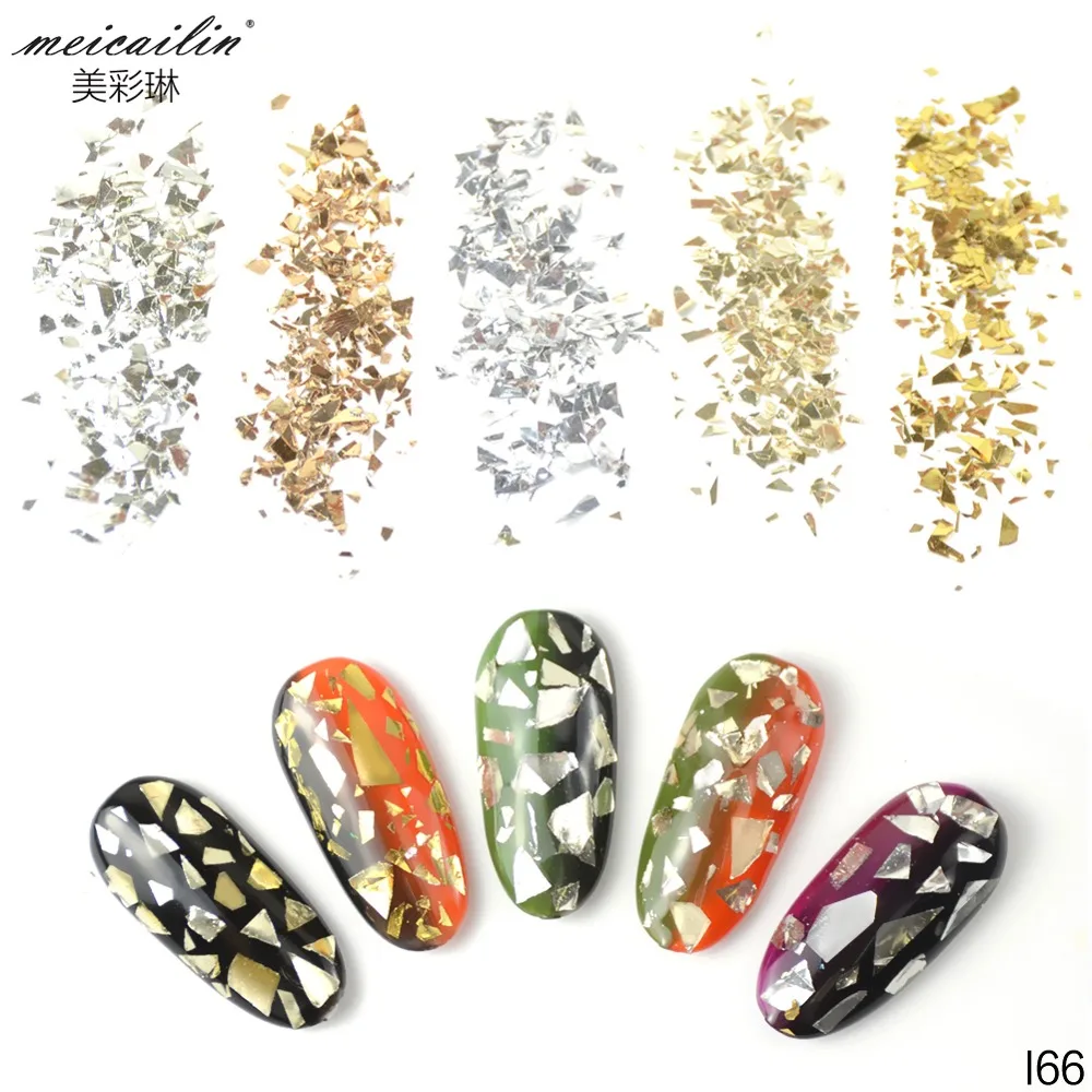 Meicailin 6Box/Set 3g Flakes Metal Gold silver Nail Art Decoration Irregular Gold Silver Nail Glitter Sequins for Nails Supplies
Meicailin 6Box/Set 3g Flakes Metal Gold silver Nail Art Decoration Irregular Gold Silver Nail Glitter Sequins for Nails Supplies