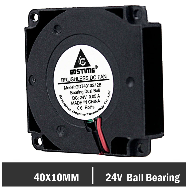 5 PCS Gdstime 3D Printer Fan 4010 Blower 40MM 40x40x10MM 2Pin Ball Bearing 24V DC Mini Cooling Cooler
5 PCS Gdstime 3D Printer Fan 4010 Blower 40MM 40x40x10MM 2Pin Ball Bearing 24V DC Mini Cooling Cooler