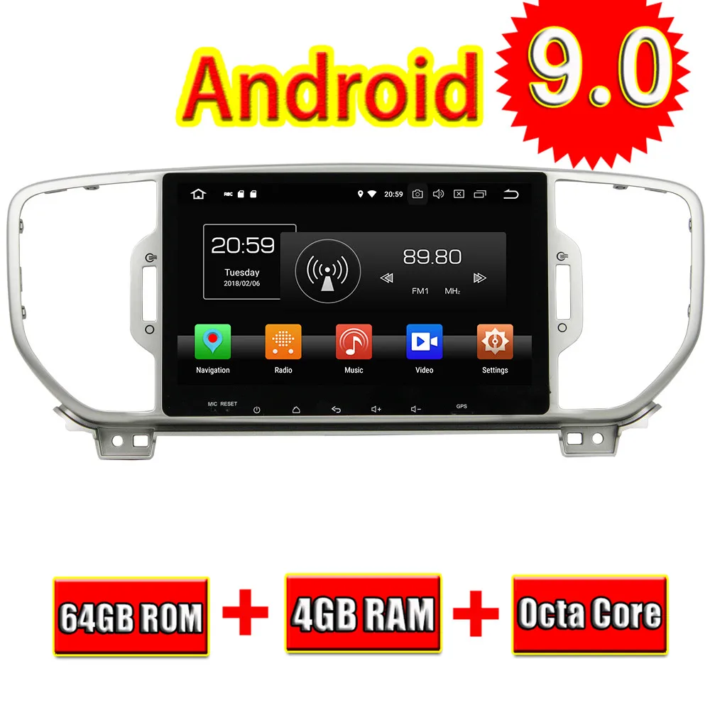 Topnavi 9'' Octa Core Android 9.0 Car Multimedia Player For KIA Sportage 2016 Autoradio GPS Navigation Audio Stereo Bluetooth
Topnavi 9'' Octa Core Android 9.0 Car Multimedia Player For KIA Sportage 2016 Autoradio GPS Navigation Audio Stereo Bluetooth