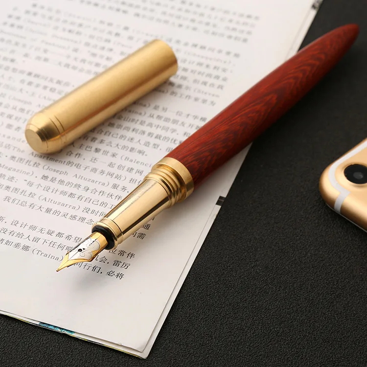 Ручка перьевая чернильная Классическая черная/красная 0 5 дюйма|copper fountain pen|fountain