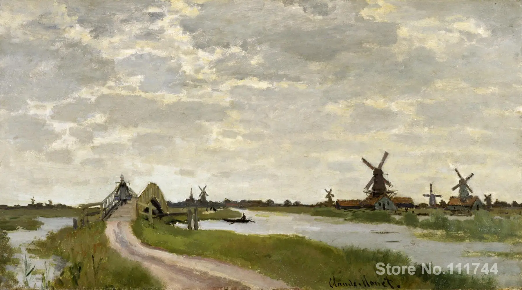oil painting of landscapes Windmills at Haaldersbroek Zaandam by Claude Monet art High quality Handmade
oil painting of landscapes Windmills at Haaldersbroek Zaandam by Claude Monet art High quality Handmade