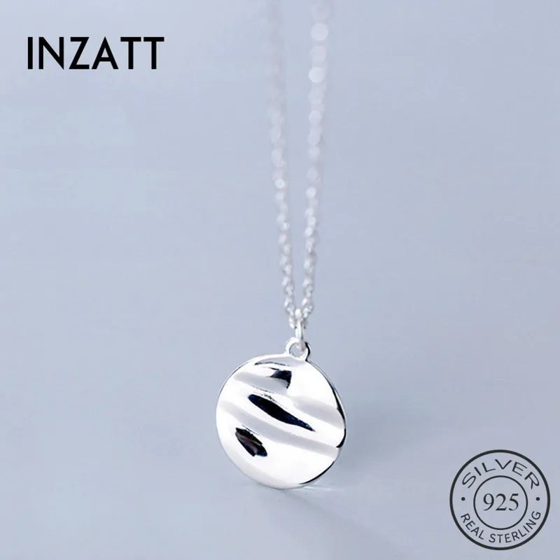 INZATT Real 925 Sterling Silver Minimalist Wave Round Necklace For Fashion Women Party Hophip Fine Jewelry 2019 Accessories Gift
INZATT Real 925 Sterling Silver Minimalist Wave Round Necklace For Fashion Women Party Hophip Fine Jewelry 2019 Accessories Gift
