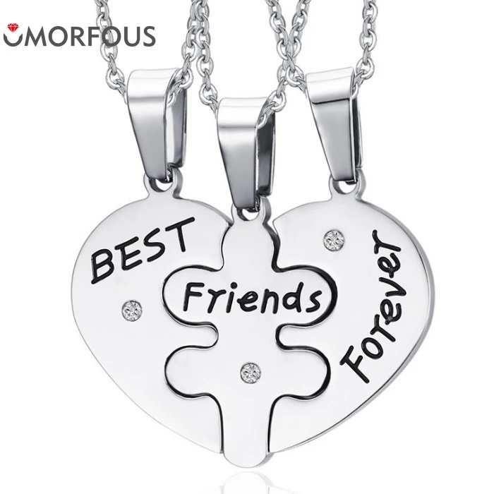 10 Sets/Lot Unisex Fashion Love Heart Friendship Pendant Necklace REAL Stainless Steel Best Friends Necklaces Gift
10 Sets/Lot Unisex Fashion Love Heart Friendship Pendant Necklace REAL Stainless Steel Best Friends Necklaces Gift