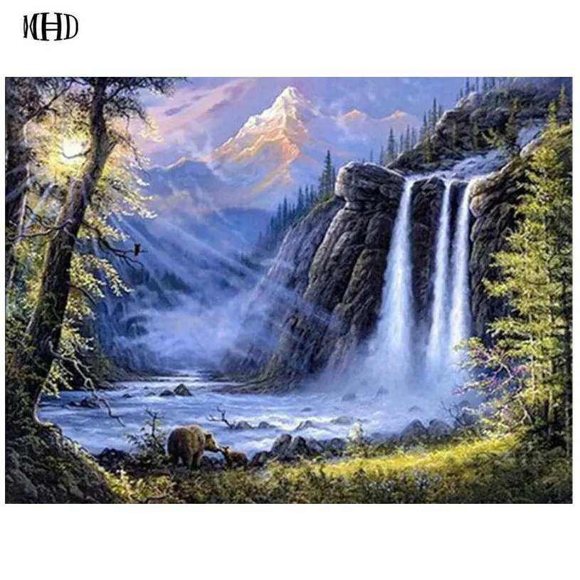 MHD Diamond Embroidery Scenic waterfall Icon Mosaic Cross Stitch Shiny Diamond Painting DIY Sticker Decoration Paintings
MHD Diamond Embroidery Scenic waterfall Icon Mosaic Cross Stitch Shiny Diamond Painting DIY Sticker Decoration Paintings