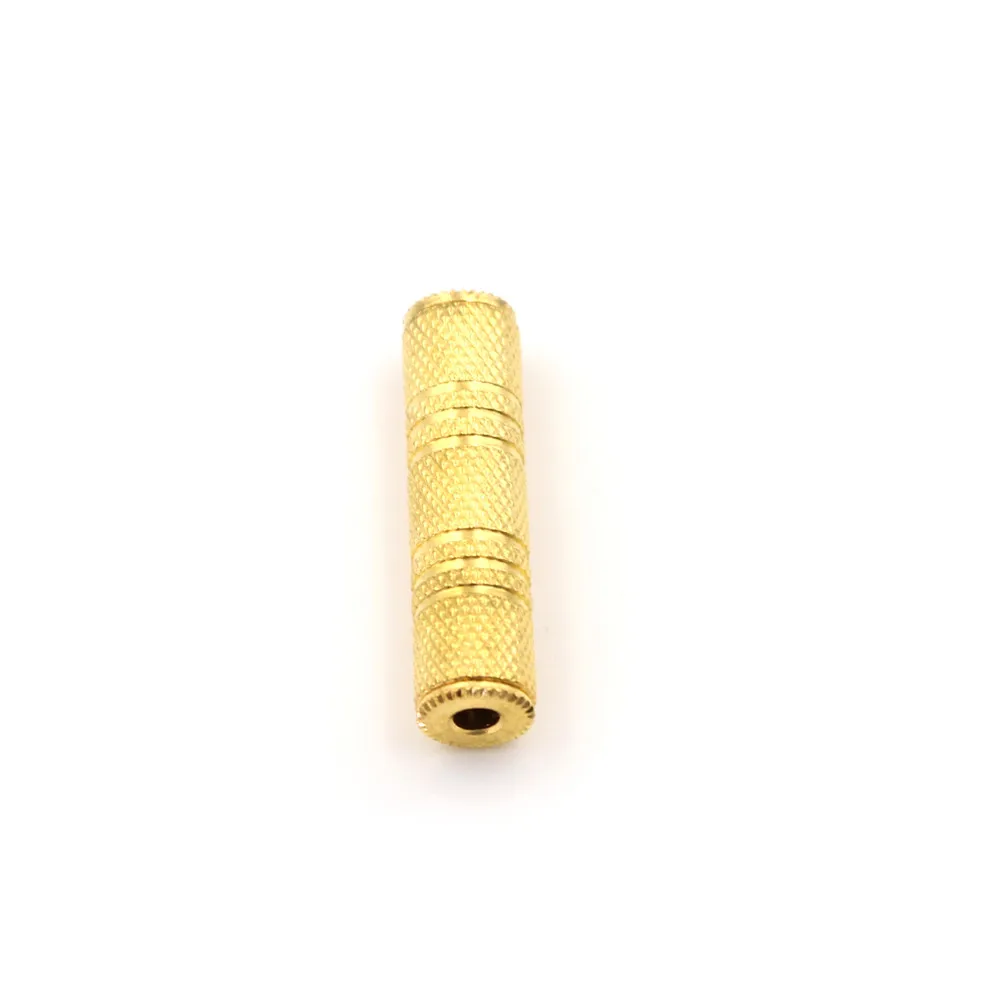 3.5mm Female to Female Audio Adapter Connector Coupler Stereo F/F Extension Gold Color
3.5mm Female to Female Audio Adapter Connector Coupler Stereo F/F Extension Gold Color