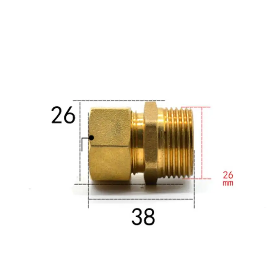 Fit 14/18mm ID/OD PEX-AL-PEX Tube x 3/4" BSPP Male Brass Pipe Fitting Coupling Connector Adapter
Fit 14/18mm ID/OD PEX-AL-PEX Tube x 3/4" BSPP Male Brass Pipe Fitting Coupling Connector Adapter