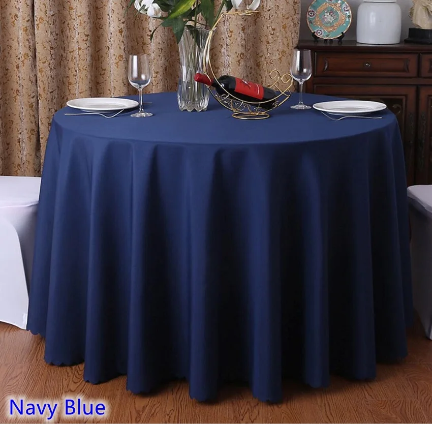 Navy Blue Colour Wedding Table Cover Table Cloth Polyester Table Linen Hotel Banquet Party Round Tables Decoration Wholesale
Navy Blue Colour Wedding Table Cover Table Cloth Polyester Table Linen Hotel Banquet Party Round Tables Decoration Wholesale