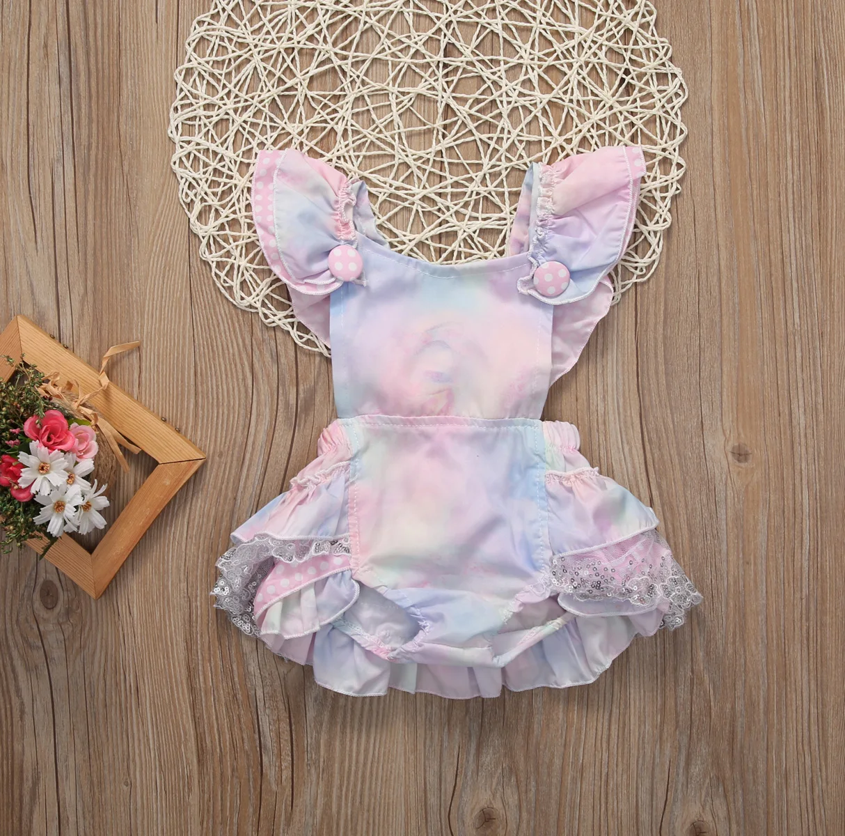 Newborn baby Boutique Lace Romper Ruffle Princess Romper Cute Jumpsuit Outfits Sunsuit Summer Clothes 0-24M
Newborn baby Boutique Lace Romper Ruffle Princess Romper Cute Jumpsuit Outfits Sunsuit Summer Clothes 0-24M