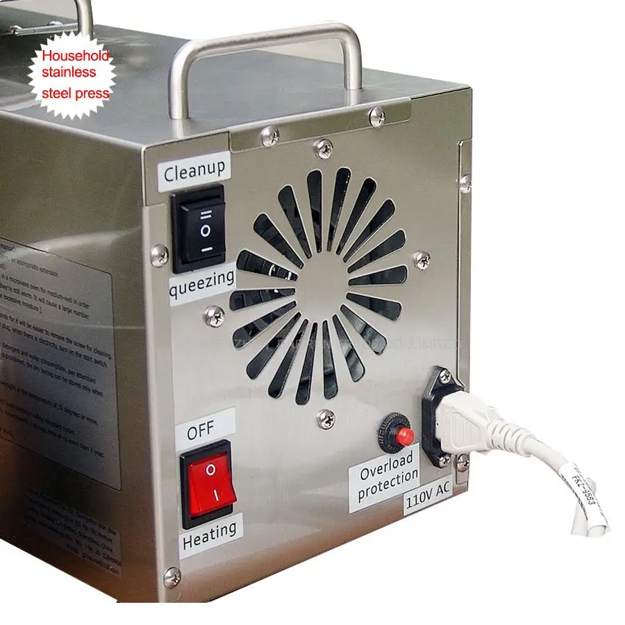 110V/220V Stainless Steel Oil Press Machine Automatic Oil Press High Oil Extraction Rate Labor Saving Oil Extractor
110V/220V Stainless Steel Oil Press Machine Automatic Oil Press High Oil Extraction Rate Labor Saving Oil Extractor