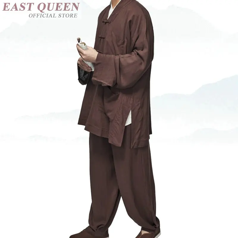 Одежда для медитации ушу кунг-фу мужская одеяния буддийских монахов FF646 A одежда